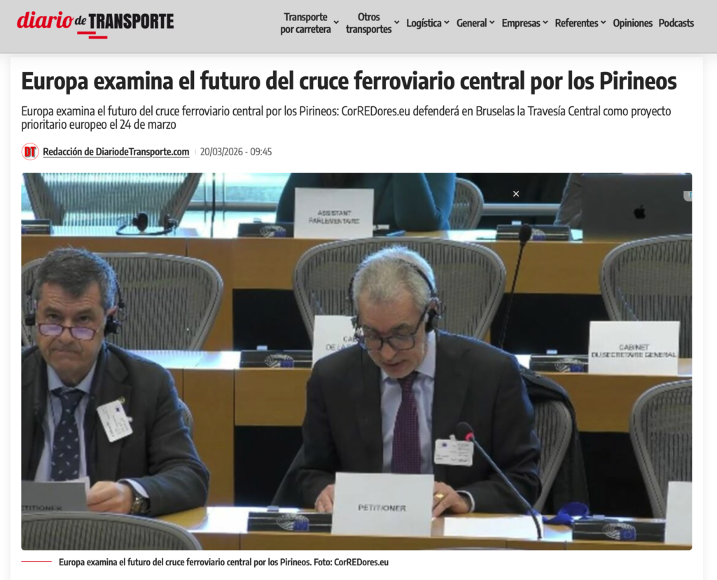 La intervención de coREDores.eu en el Parlamento Europeo en los medios.